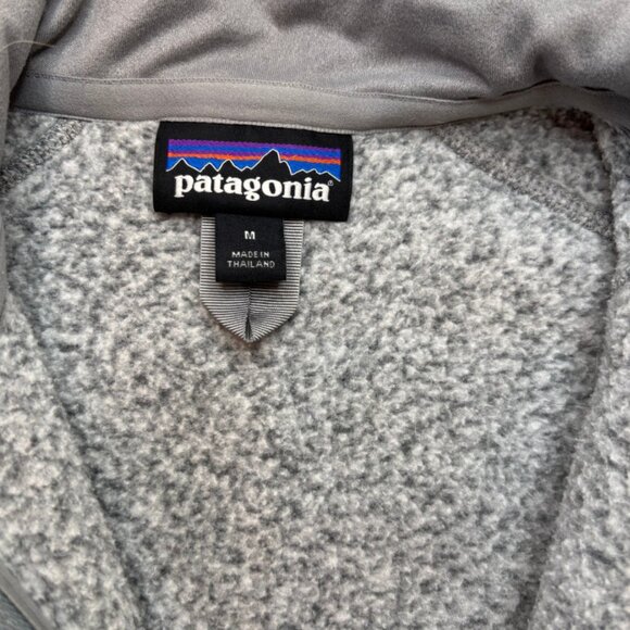 Patagonia Better Sweater 1/4 Quarter Zip Fleece Jacket Grey Women's Size Medium - Picture 10 of 12